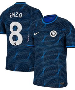 Enzo Fern¨¢ndez Chelsea Nike 2023/24 Away Match Authentic Player Jersey - Navy