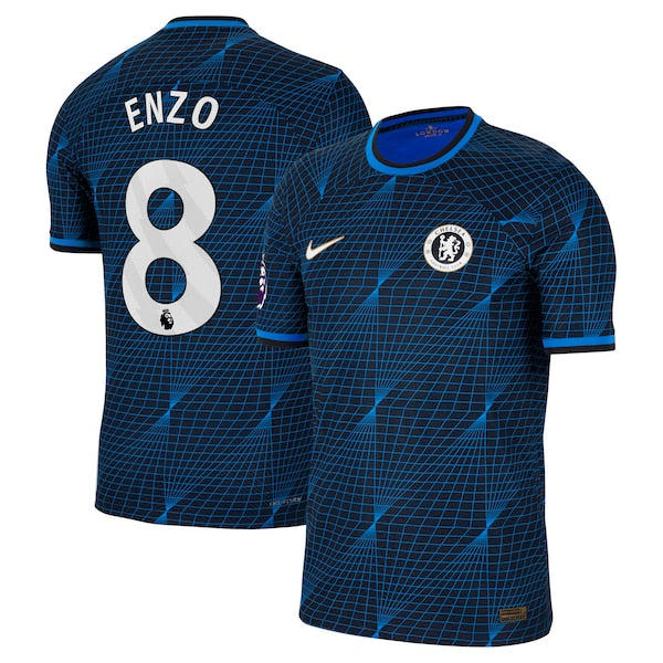 Enzo Fern¨¢ndez Chelsea Nike 2023/24 Away Match Authentic Player Jersey - Navy