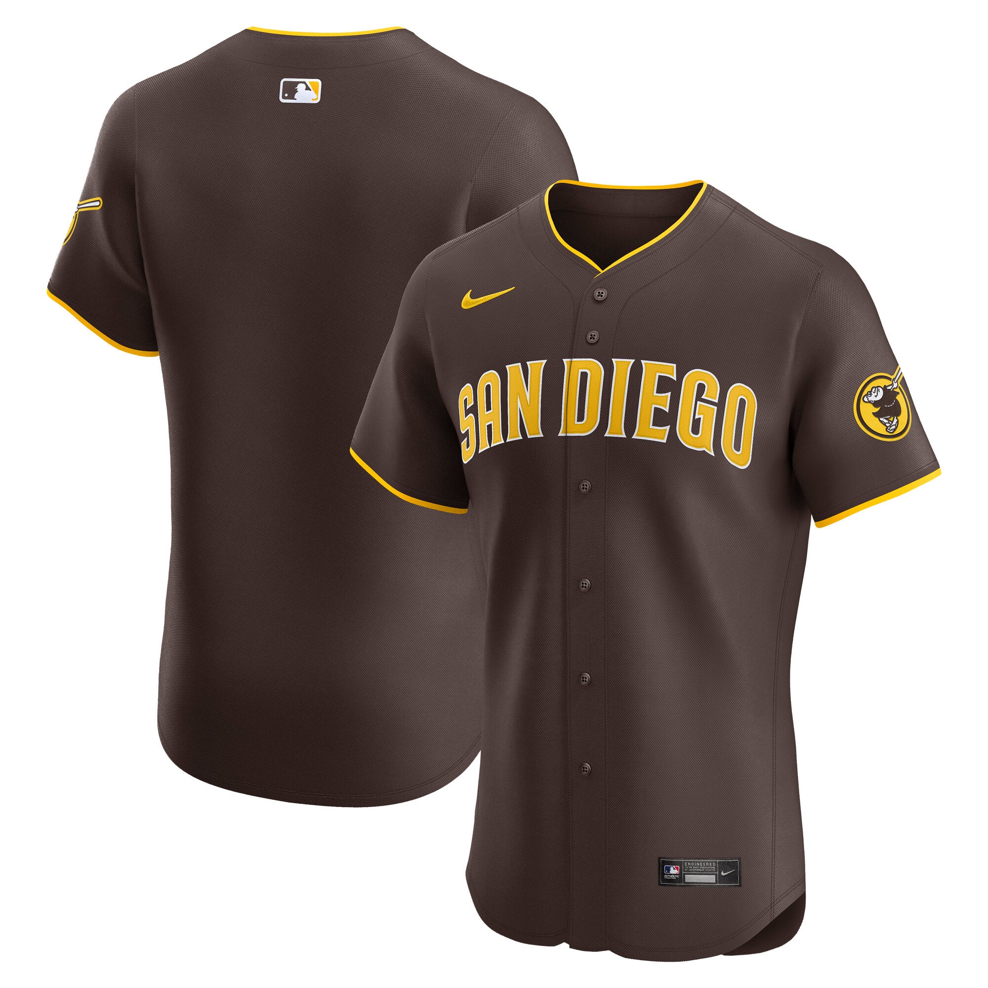 San Diego Padres Nike Home Elite Jersey - White/Brown/Camo - Image 5