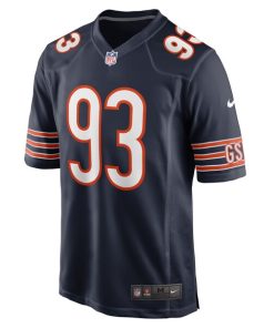Alternative view of Justin Jones Chicago Bears Nike Game Player Jersey - Navy