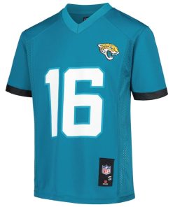 Alternative view of Trevor Lawrence Jacksonville Jaguars Youth  Replica Player Jersey - Teal
