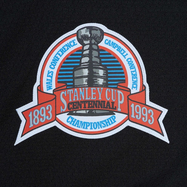 Wayne Gretzky Los Angeles Kings Captain Patch 1992/93 Blue Line Player Jersey - Black - Image 4