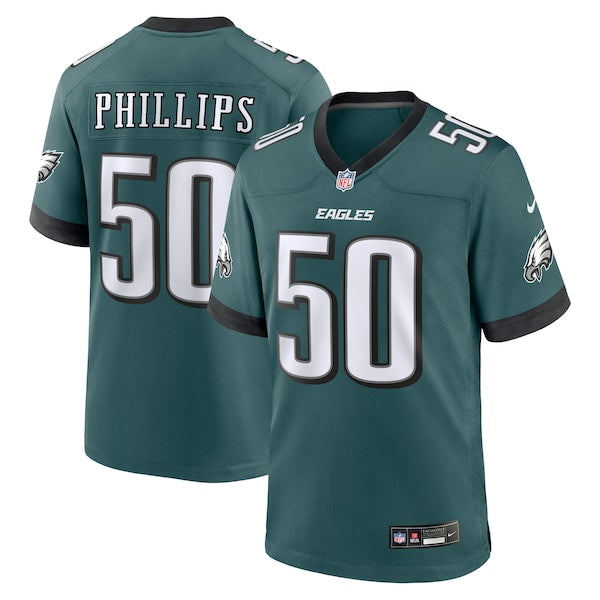Jaelan Phillips Philadelphia Eagles Nike Team Game Jersey - Midnight Green/White/Kelly Green