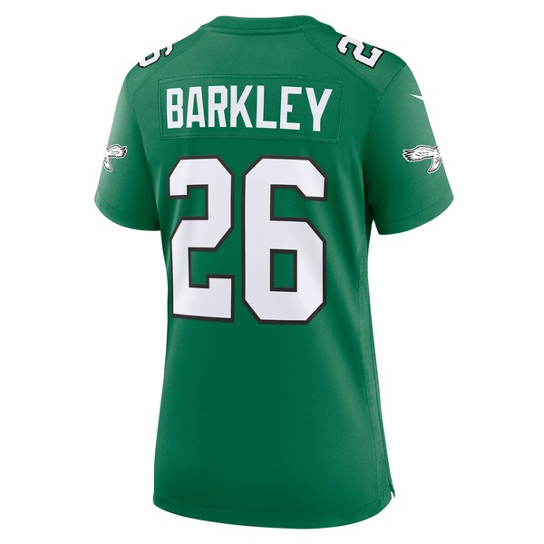 Saquon Barkley Philadelphia Eagles Nike Women's Super Bowl LIX 2nd Alternate Game Jersey - Kelly Green - Image 3