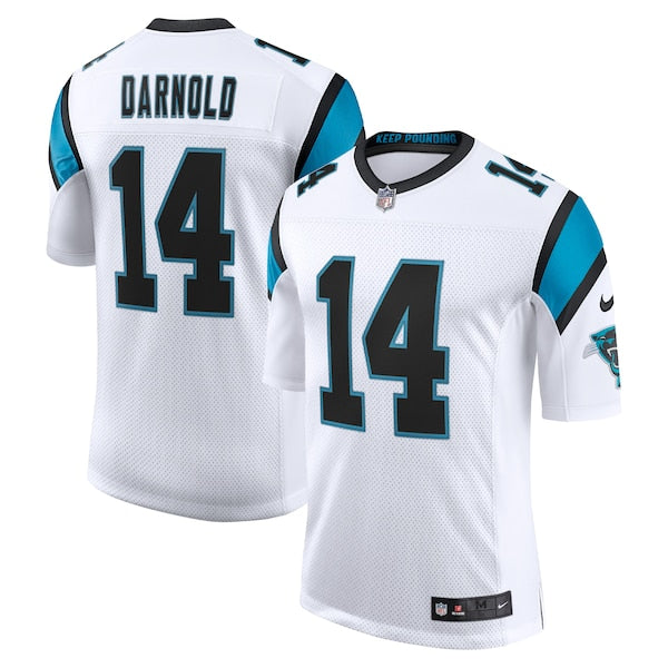 Sam Darnold Carolina Panthers Nike Vapor Limited Jersey - White/Black/Blue - Image 2