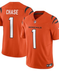 Ja'Marr Chase Cincinnati Bengals Nike Vapor F.U.S.E. Limited Jersey - Orange