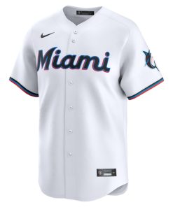 Alternative view of Nick Fortes Miami Marlins Nike Home Limited Player Jersey - White
