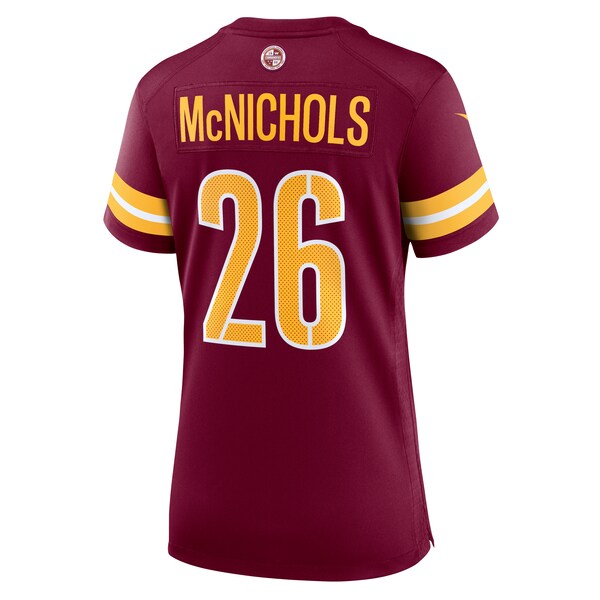 Jeremy McNichols Washington Commanders Nike Women's Game Jersey - Burgundy - Image 6