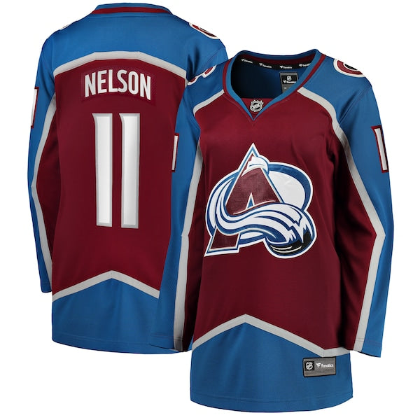 Brock Nelson Colorado Avalanche Women's Home Breakaway Player Jersey - Burgundy