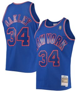 Charles Oakley New York Knicks 1996/97 Hardwood Classics Swingman Jersey - Blue
