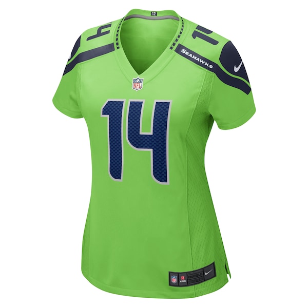 DK Metcalf Seattle Seahawks Nike Women's Game Jersey - Neon Green/Navy - Image 5