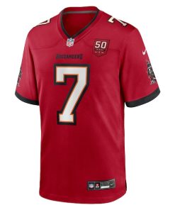 Alternative view of Bucky Irving Tampa Bay Buccaneers Nike 50th Season Team Game Jersey - Red