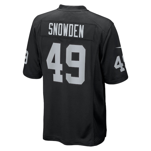 Charles Snowden Las Vegas Raiders Nike Team Game Jersey - Black - Image 3