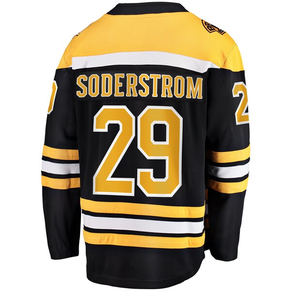 Victor Soderstrom Boston Bruins Home Breakaway Jersey - Black - Image 3