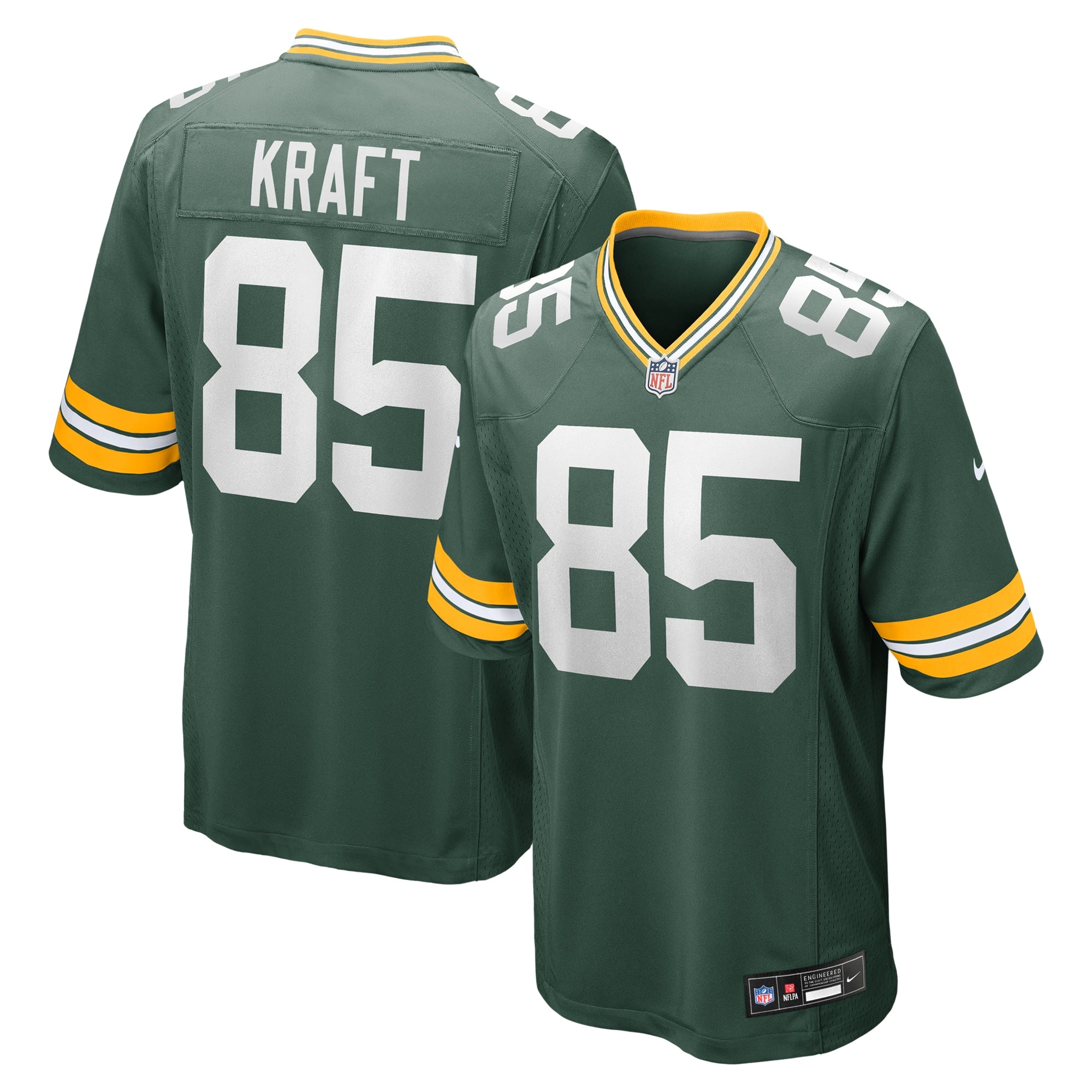 Tucker Kraft Green Bay Packers Nike Alternate Game Jersey - Navy/Green - Image 6