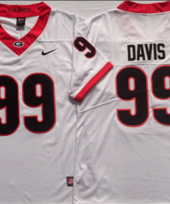 Jordan Davis NCAA Georgia Bulldogs Nike Vapor Limited Jersey