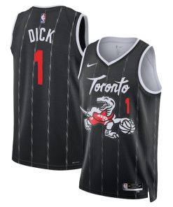 Gradey Dick Toronto Raptors Nike Unisex 2025/26 Swingman Jersey - Black - City Edition