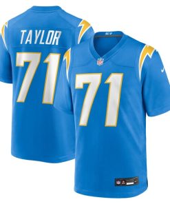 Alternative view of Branson Taylor Los Angeles Chargers Nike Team Game Jersey -  Powder Blue