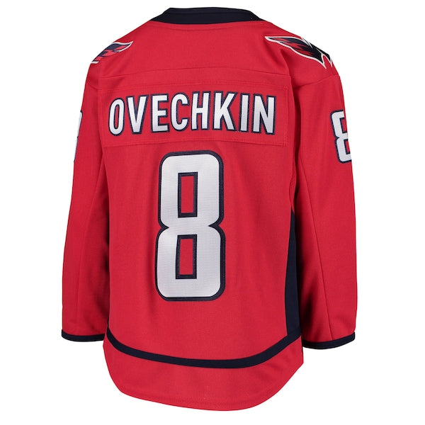 Alexander Ovechkin Washington Capitals Youth Home Premier Player Jersey - Red/Navy - Image 3