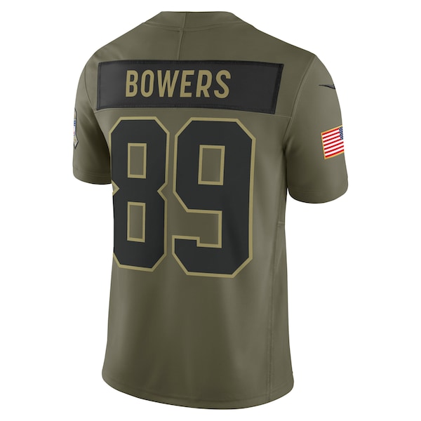 Brock Bowers Las Vegas Raiders Nike 2025 Salute to Service Limited Jersey - Olive - Image 3