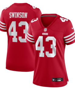 Messiah Swinson San Francisco 49ers Nike Women's Team Game Jersey -  Scarlet