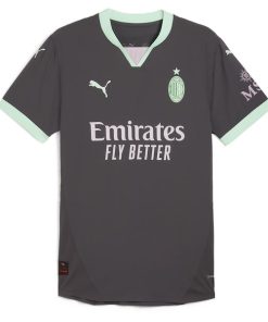 Alternative view of Christian Pulisic AC Milan Puma 2024/25 Third Authentic Player Jersey - Charcoal
