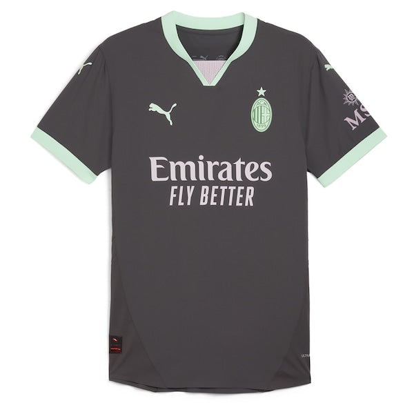 Christian Pulisic AC Milan Puma 2024/25 Third Authentic Player Jersey - Charcoal - Image 2