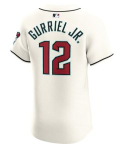 Alternative view of Lourdes Gurriel Jr. Arizona Diamondbacks Nike Home Elite Player Jersey - White