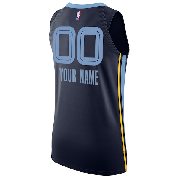 Memphis Grizzlies Nike 2020/21 Authentic Custom Jersey Navy - Icon Edition - Image 3