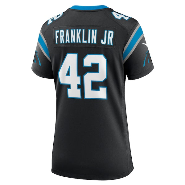 Sam Franklin Jr. Carolina Panthers Nike Women's Team Game Jersey - Black - Image 3