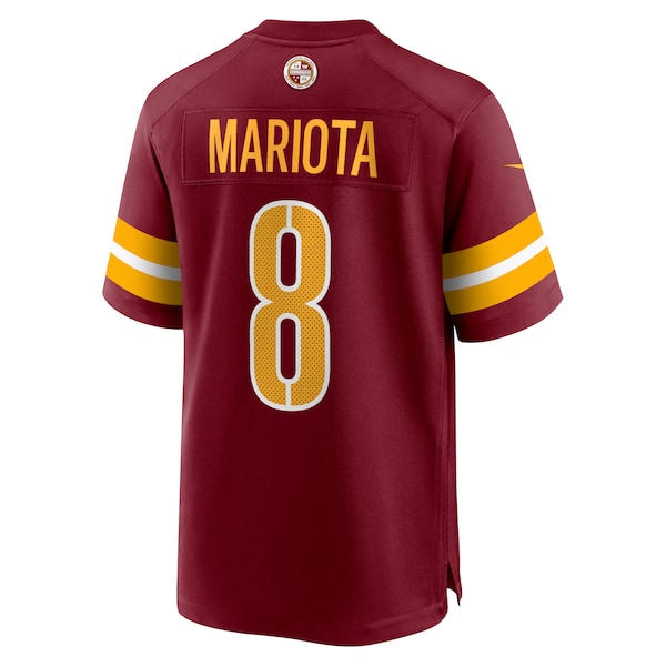 Marcus Mariota Washington Commanders Nike Team Game Jersey - Burgundy - Image 3