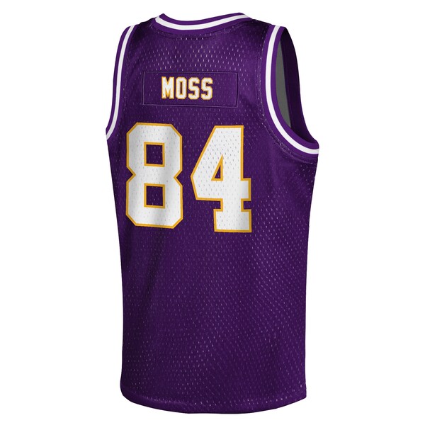 Randy Moss Minnesota Vikings Youth Retired Player NFL Basketball Fashion Jersey - Purple - Image 3