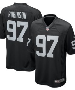 Janarius Robinson Las Vegas Raiders Nike Team Game Jersey -  Black