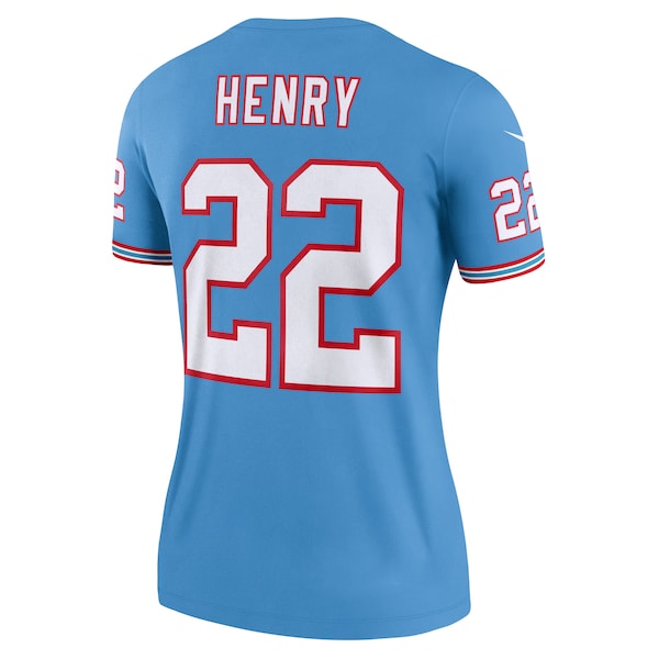 Derrick Henry Tennessee Titans Nike Women's Oilers Throwback Legend Jersey - Light Blue/Navy - Image 2