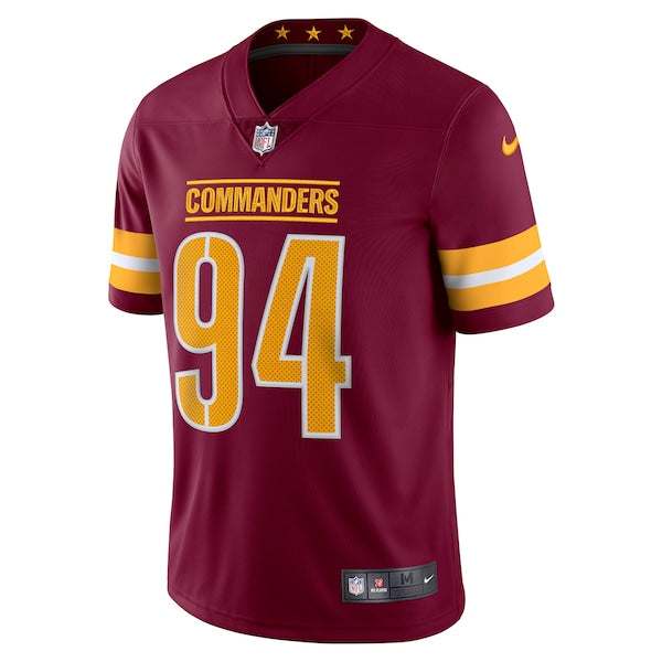 Da'Ron Payne Washington Commanders Nike Vapor Limited Jersey - Burgundy - Image 2