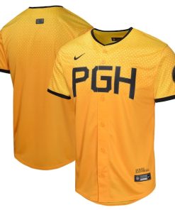 Pittsburgh Pirates Nike Youth City Connect Limited Jersey - Gold