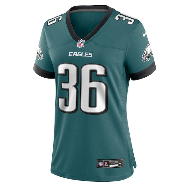 Tristin McCollum Philadelphia Eagles Nike Women's Team Game Jersey - Midnight Green - Image 2