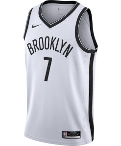 Alternative view of Kevin Durant Brooklyn Nets Nike 2020/21 Swingman Jersey - White - Association Edition