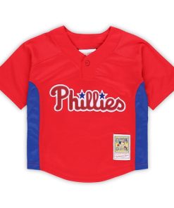 Alternative view of Roy Halladay Philadelphia Phillies  Toddler Cooperstown Collection?Mesh Batting Practice Jersey - Red