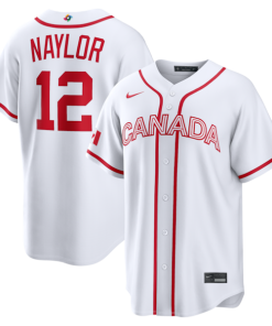 Josh Naylor Canada Baseball Nike 2026 World Baseball Classic Home Stadium Jersey - White