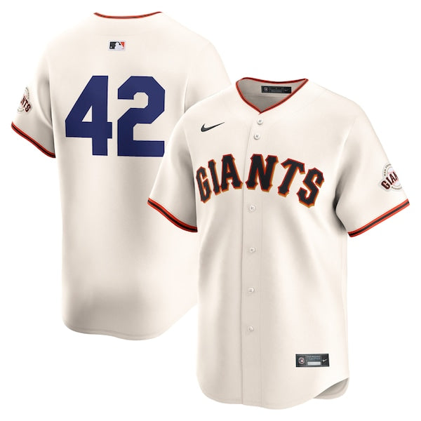 San Francisco Giants Nike 2024 Jackie Robinson Day Home Limited Jersey?ยจC Cream