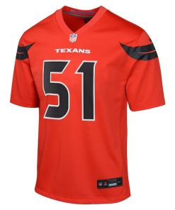 Alternative view of Will Anderson Jr. Houston Texans Nike Youth Alternate Game Jersey - Red