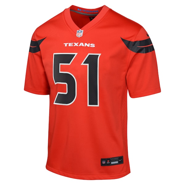 Will Anderson Jr. Houston Texans Nike Youth Alternate Game Jersey - Red - Image 2