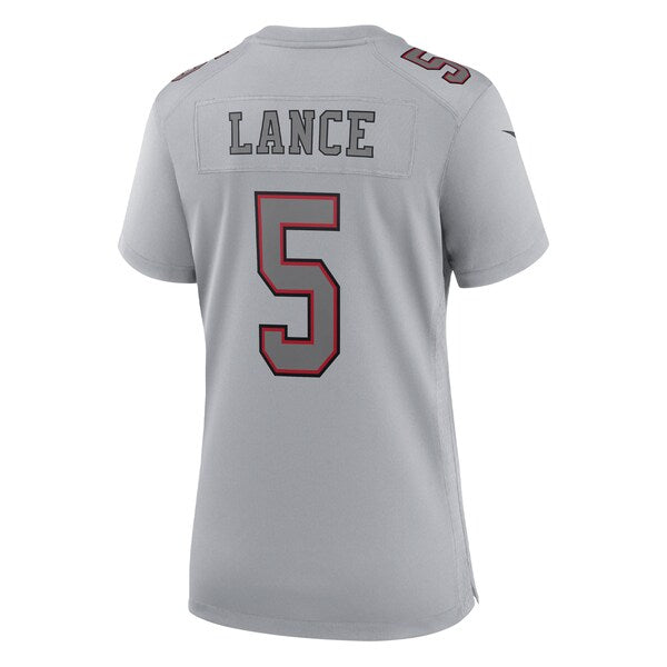 Trey Lance San Francisco 49ers Nike Women's Atmosphere Fashion Game Jersey - Gray - Image 3