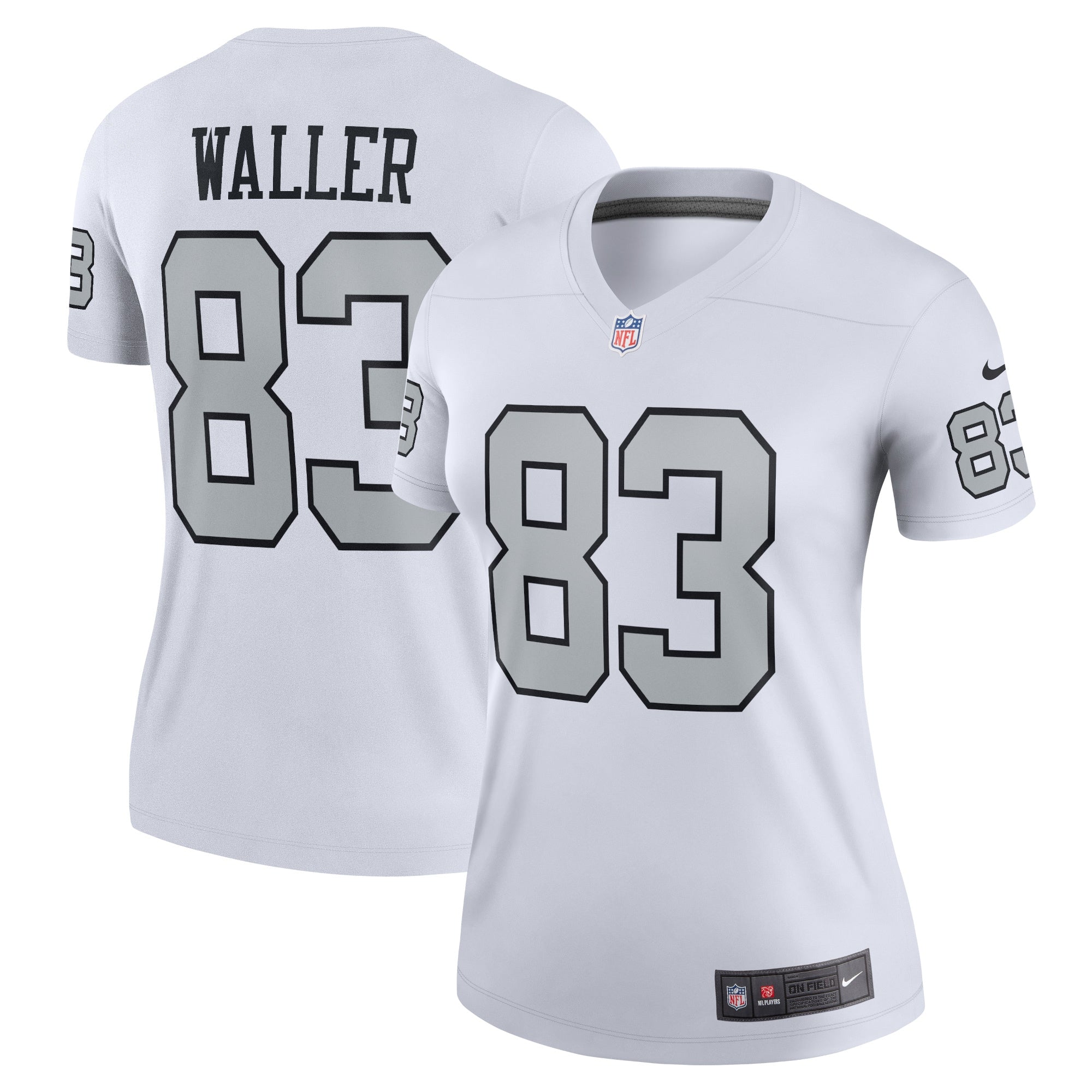 Darren Waller Las Vegas Raiders Nike Women's Legend Jersey - Black/White - Image 5