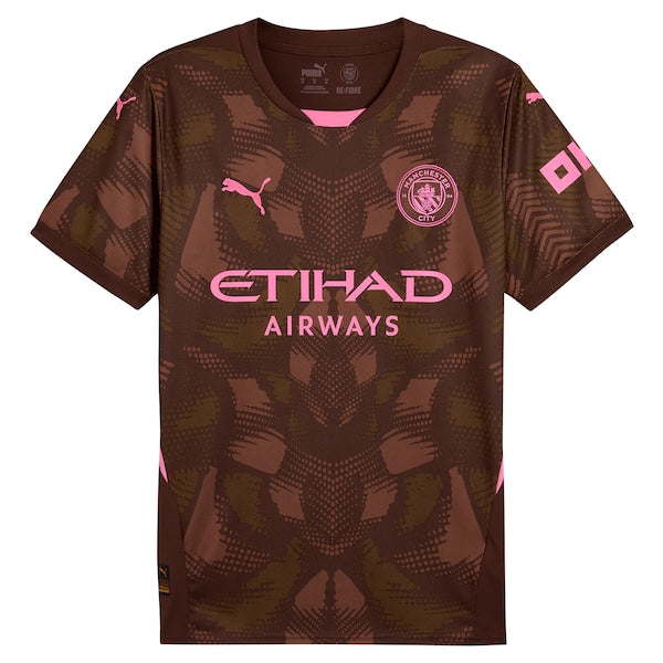 Manchester City Puma 2024/25 Replica Short Sleeve Goalkeeper Jersey - Brown - Image 3