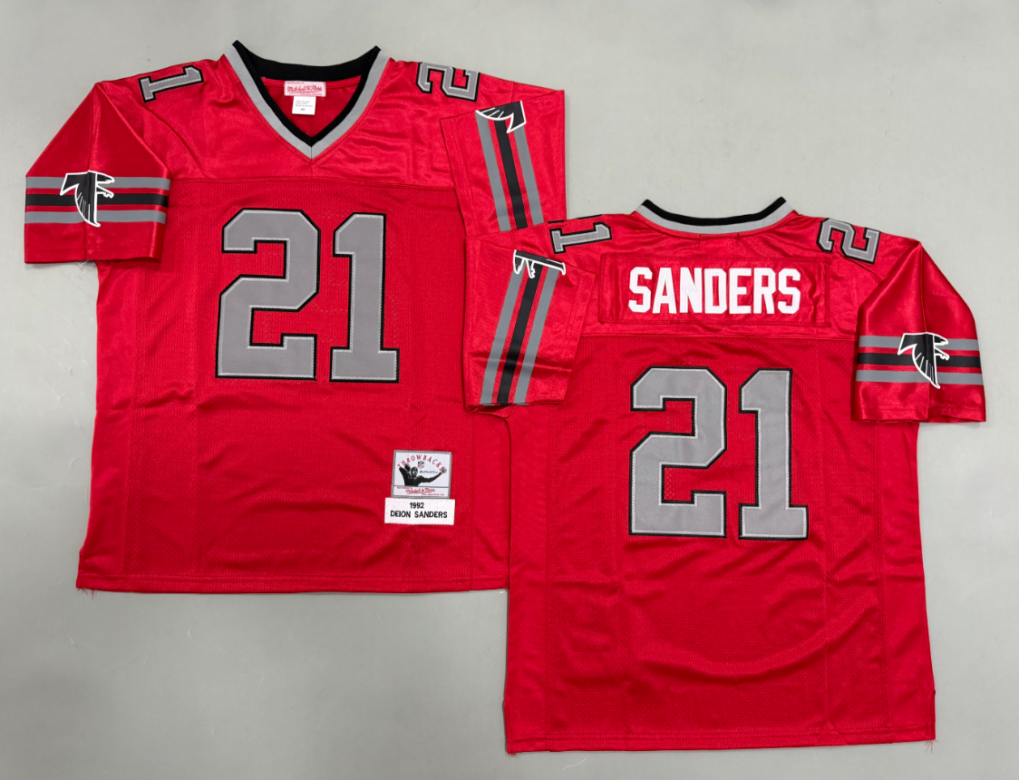 Deion Sanders Atlanta Falcons Authentic Throwback Retired Player Jersey