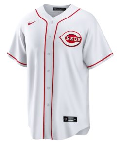 Alternative view of TJ Friedl Cincinnati Reds Nike Home Replica Jersey - White