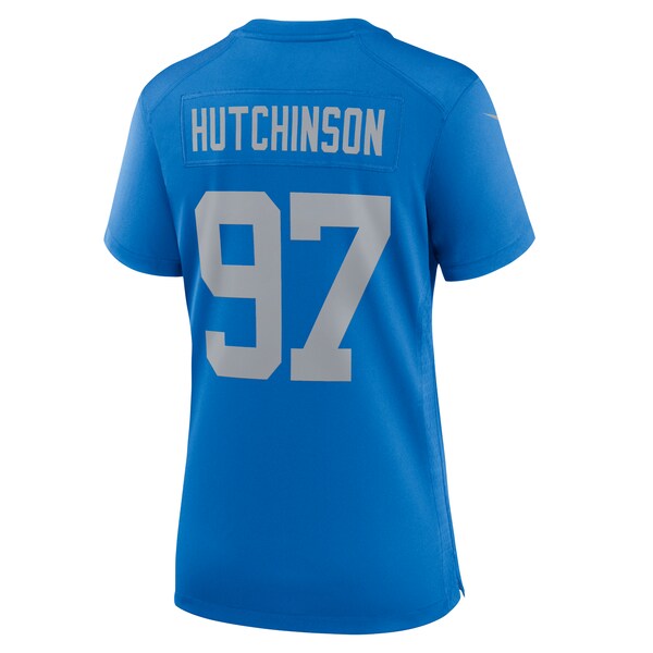 Aidan Hutchinson Detroit Lions Nike Women's Alternate Game Jersey - Blue - Image 4