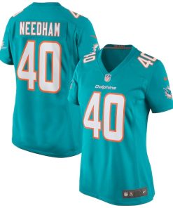 Nik Needham Miami Dolphins Nike Women's Game Jersey - Aqua